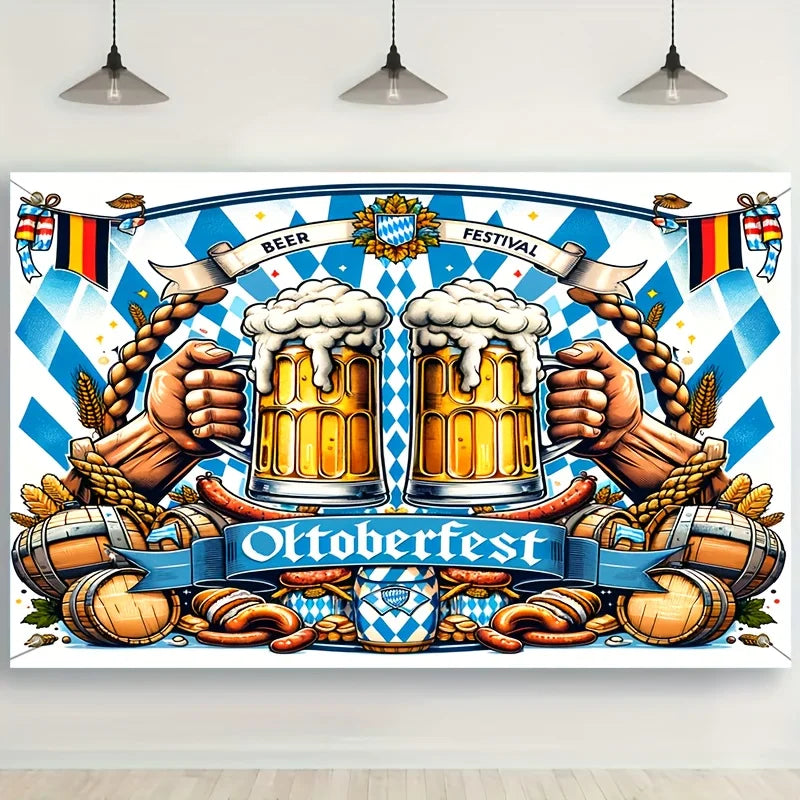 Banner i Oktoberfest-design – Skål Banner Oktoberfest 2026
