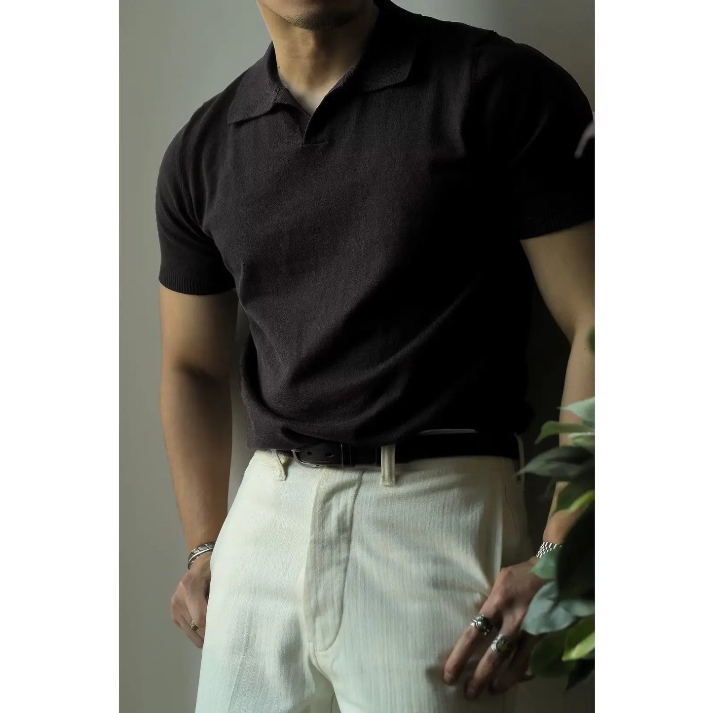 Slim Fit herrskjorta med dragkedja – Fabrizio