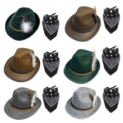Trachtenaccessoarset med hatt och sjal – TrachtenHeld Oktoberfest 2026