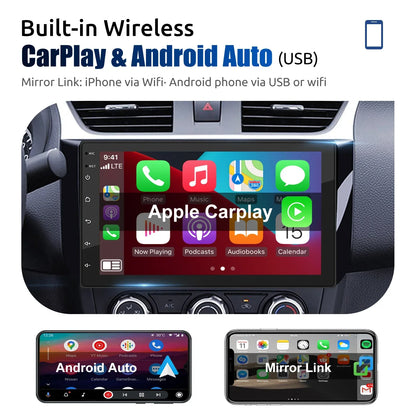 Universell Android-bilstereo med pekskärm, GPS och trådlös CarPlay