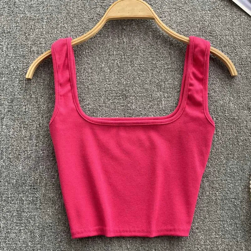 Rugglös Crop-Top i enfärgad färg – Zayra