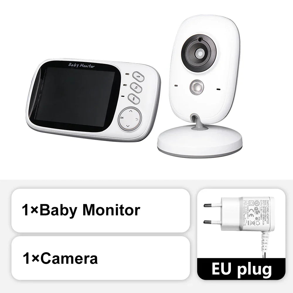 3,5-tums videobabyvakt med nattsyn, temperaturvisning och tvåvägskommunikation