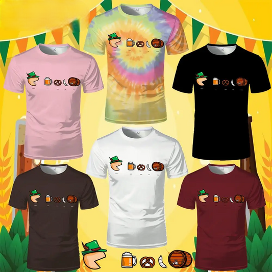 Oktoberfest-t-shirt med tecknat motiv – GaudiShirt Oktoberfest 2026