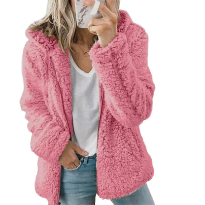 Teddyfleece-vinterkappa för dam – Liora