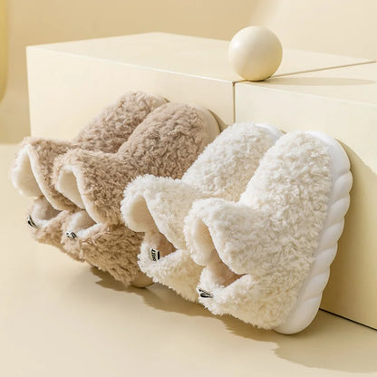 Varma damtofflor i bomull och plysch – CozySteps