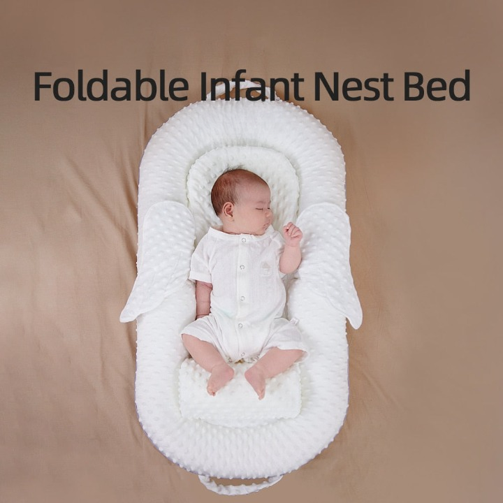 Ergonomiskt babynäste med ryggstöd och mesh-sovyta – Cosynido