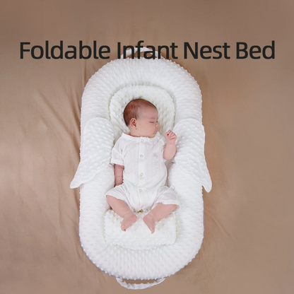 Ergonomiskt babynäste med ryggstöd och mesh-sovyta – Cosynido