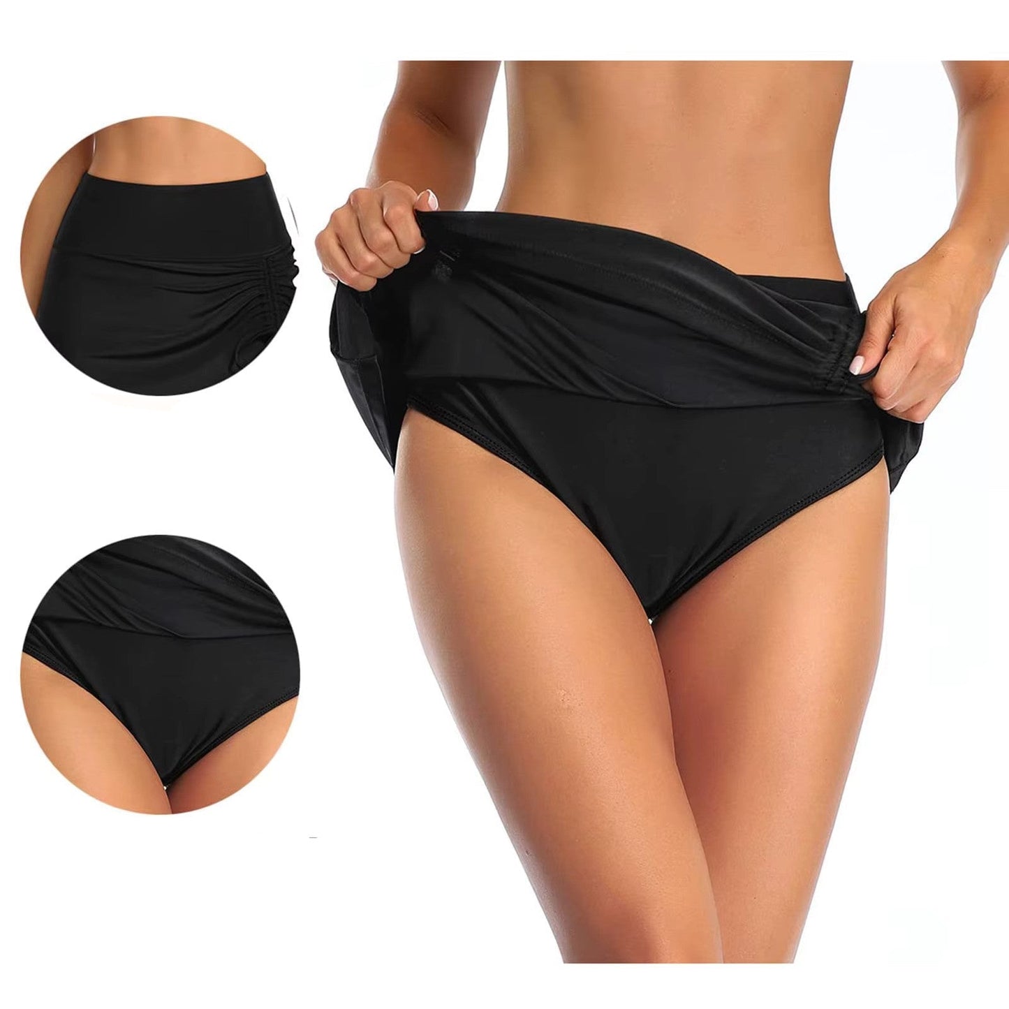 Damernas badeshorts med sidssprund - Liv