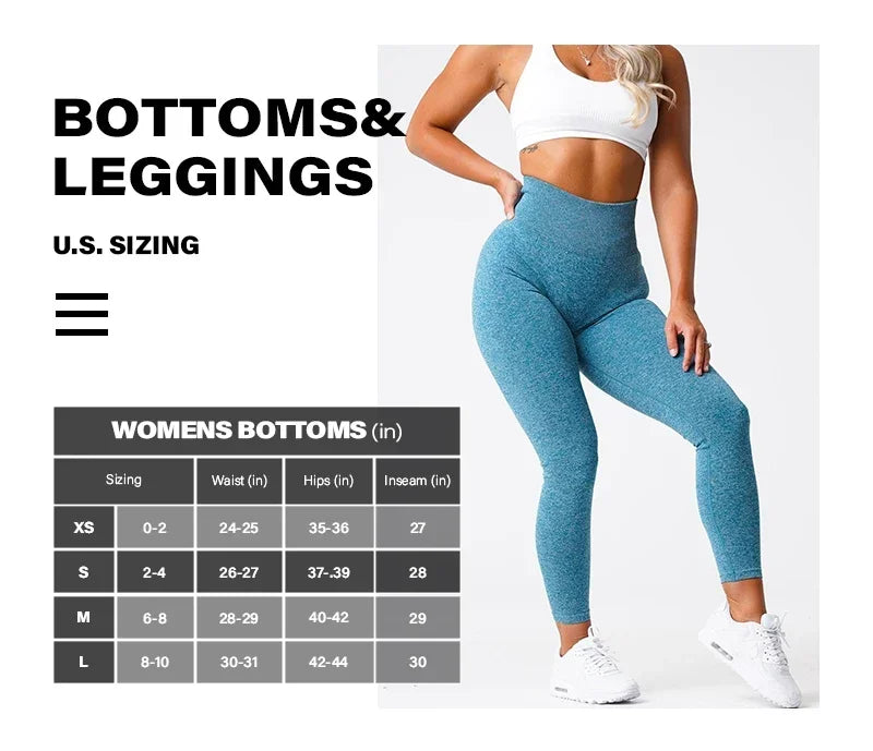 Sömlösa yoga leggings med stretchmidja och perfekt passform – Freya
