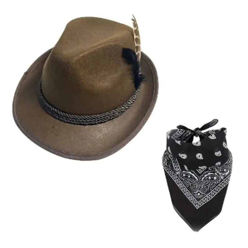 Trachtenaccessoarset med hatt och sjal – TrachtenHeld Oktoberfest 2026