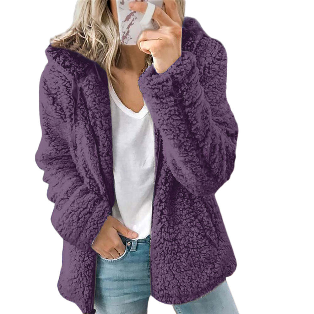 Teddyfleece-vinterkappa för dam – Liora