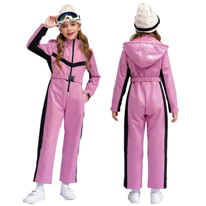 Vattentät vinteroverall skidkläder för tjejer med fleecefoder – Alina