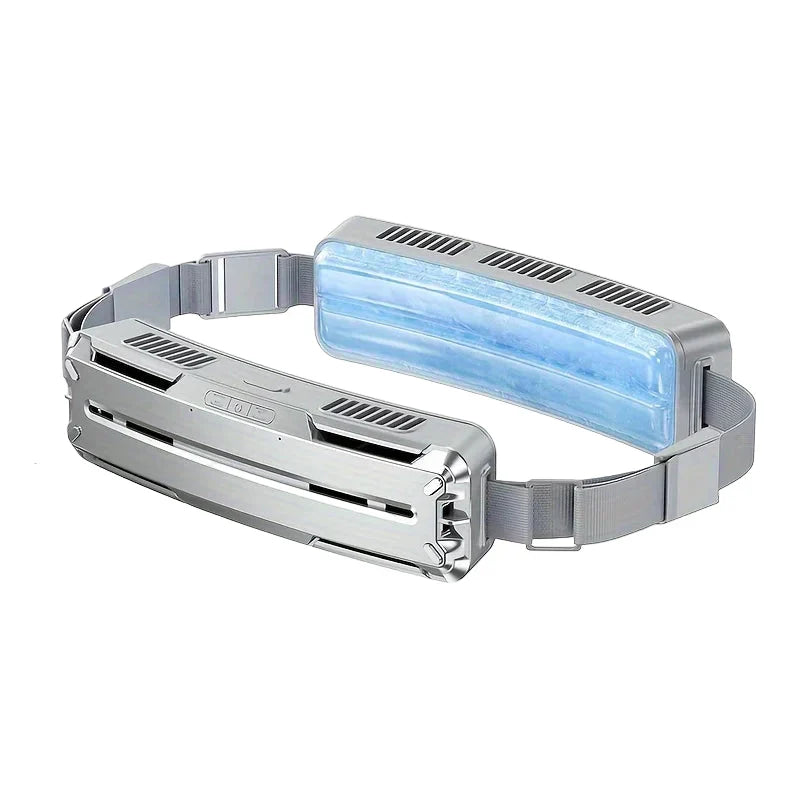 Bärbar mag- och nackfläkt – Veyra – (USB-uppladdningsbar)