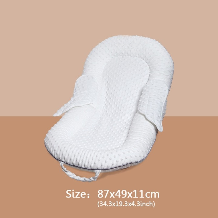 Ergonomiskt babynäste med ryggstöd och mesh-sovyta – Cosynido