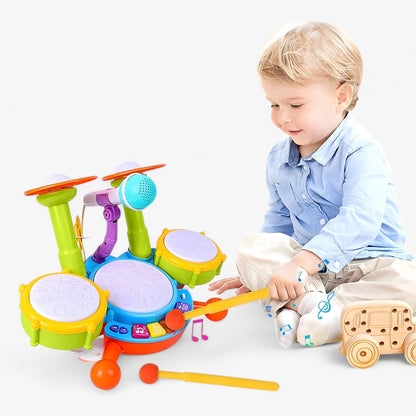 Interaktivt lärande trumset med mikrofon för småbarn – RhythmusSpaß Mini