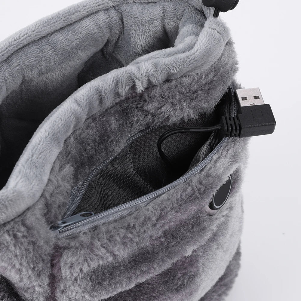 Elektriska USB-tofflor med plyschfoder – WarmFeet