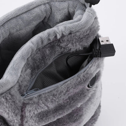 Elektriska USB-tofflor med plyschfoder – WarmFeet