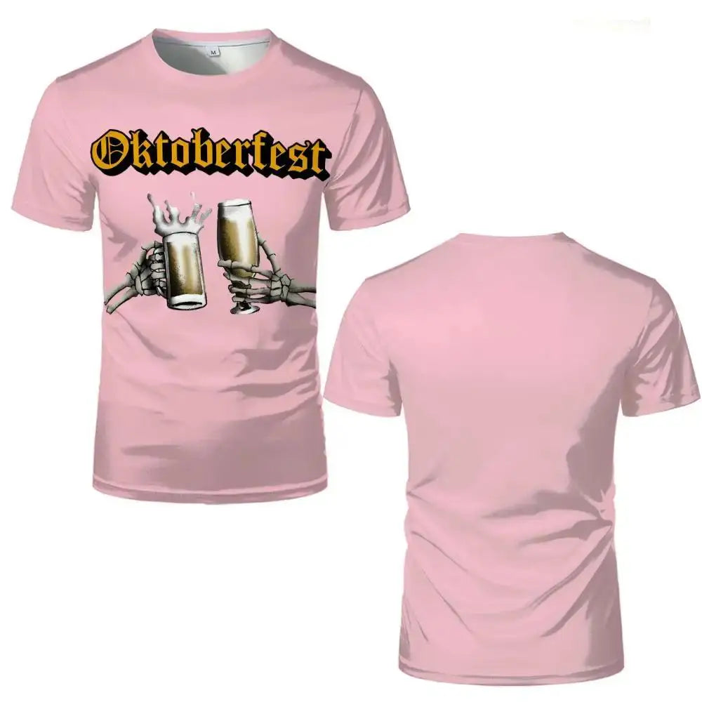 T-shirt med skelettmotiv – ProstGeist Oktoberfest 2026