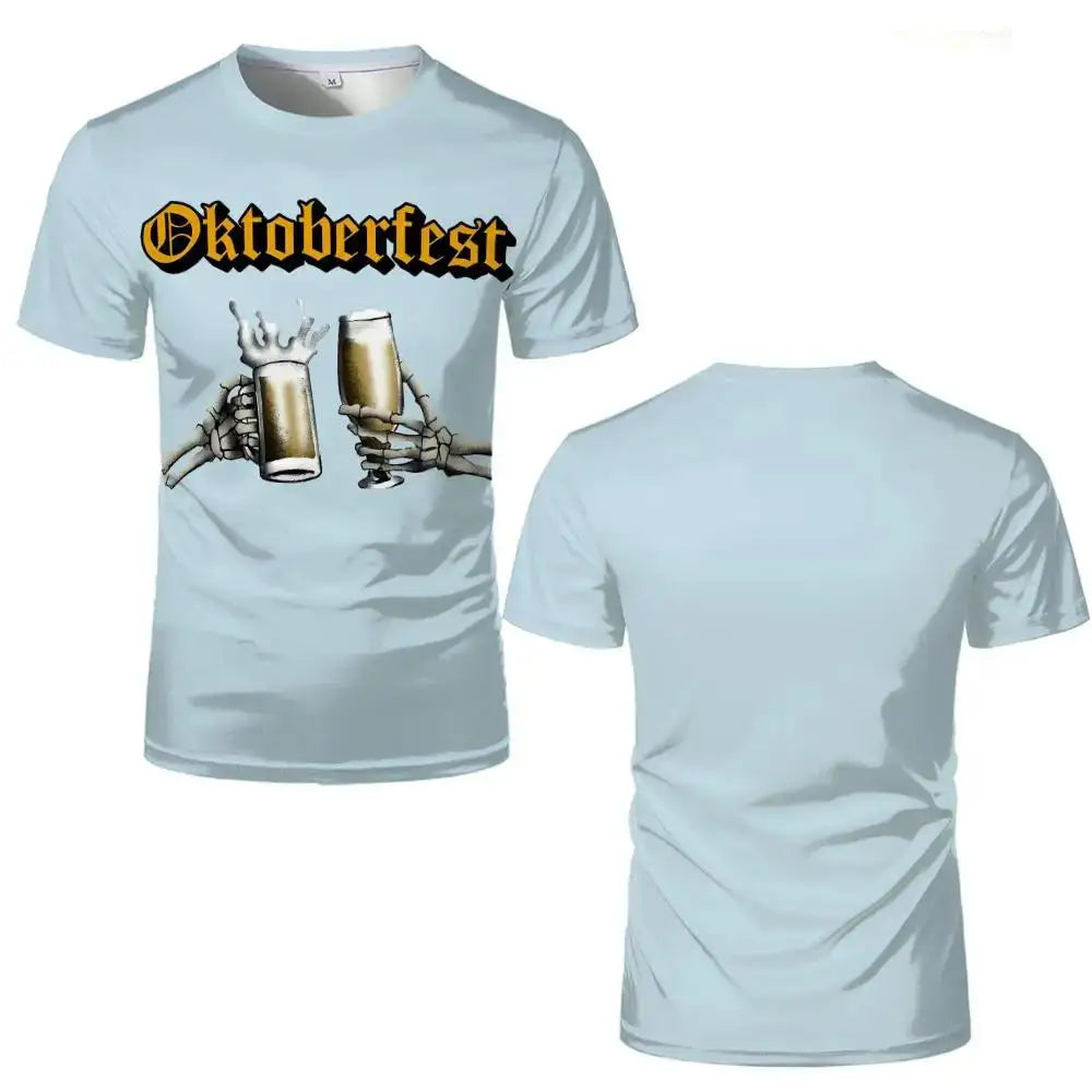 T-shirt med skelettmotiv – ProstGeist Oktoberfest 2026