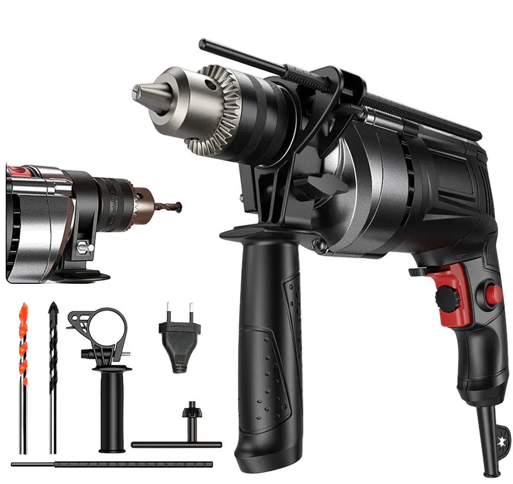 780W elektrisk hackare & borr med variabel hastighet – DrillForce