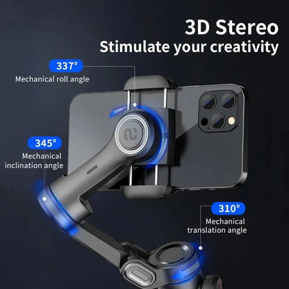 3-axlad smartphone-gimbalstabilisator med AI-spårning och ansiktsigenkänning – Alvion