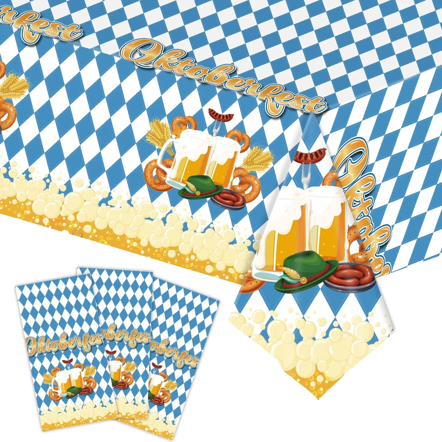 Bordsduk i Oktoberfest-design – FestTafel Oktoberfest 2026 1+1 GRATIS