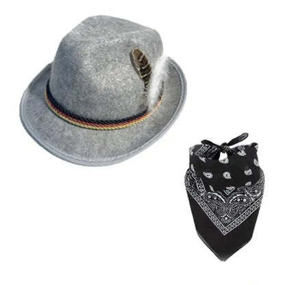 Trachtenaccessoarset med hatt och sjal – TrachtenHeld Oktoberfest 2026