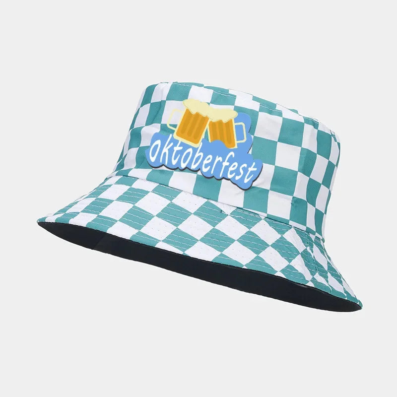 Fiskehatt med diamantmönster – WiesnKaro Oktoberfest 2026