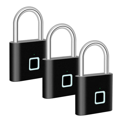 Smart fingeravtryckslås med USB-laddning och vattentät design – titan