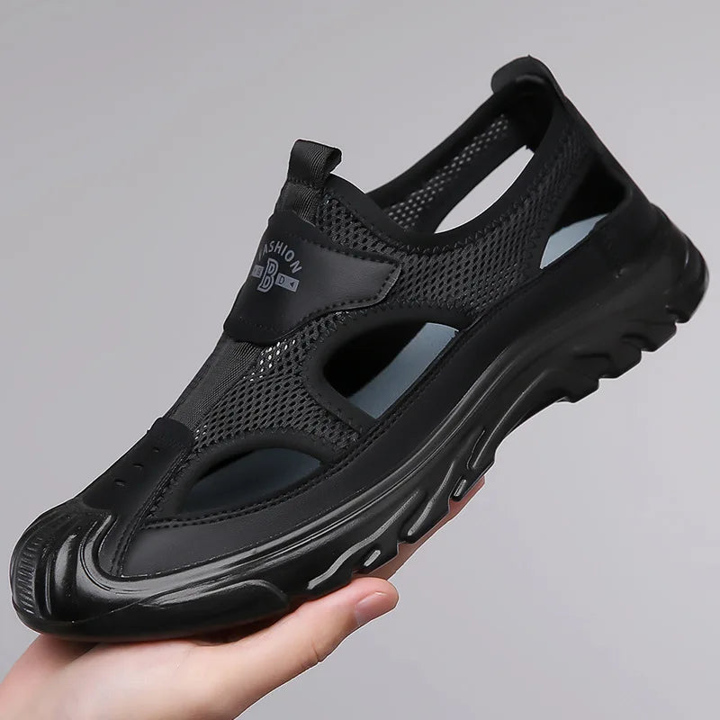 Andningsbara & stiliga mesh-sandaler för herrar – Leon