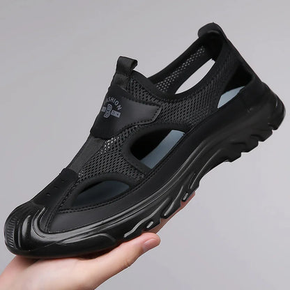 Andningsbara & stiliga mesh-sandaler för herrar – Leon