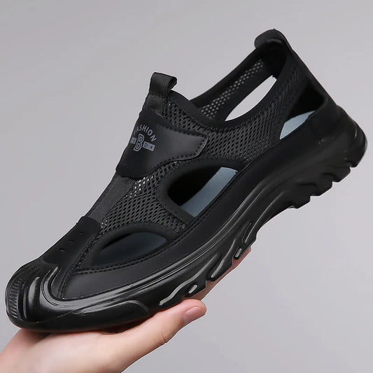 Andningsbara & stiliga mesh-sandaler för herrar – Leon