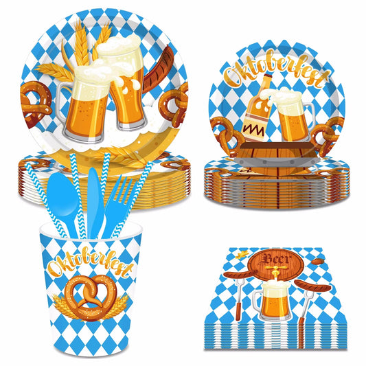 Engångsartiklar för fest i oktoberfestdesign – WeizenFreude Oktoberfest 2026