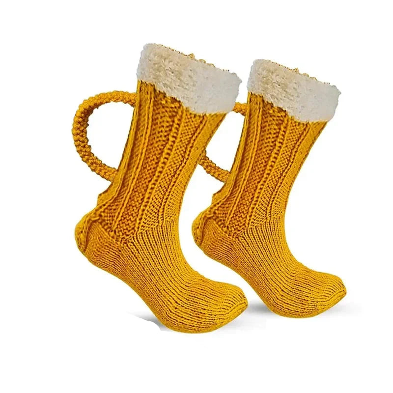Unisexstrumpor med ölkrusmotiv – SchaumSocken Oktoberfest 2026
