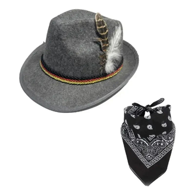Trachtenaccessoarset med hatt och sjal – TrachtenHeld Oktoberfest 2026