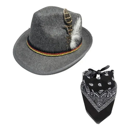 Trachtenaccessoarset med hatt och sjal – TrachtenHeld Oktoberfest 2026