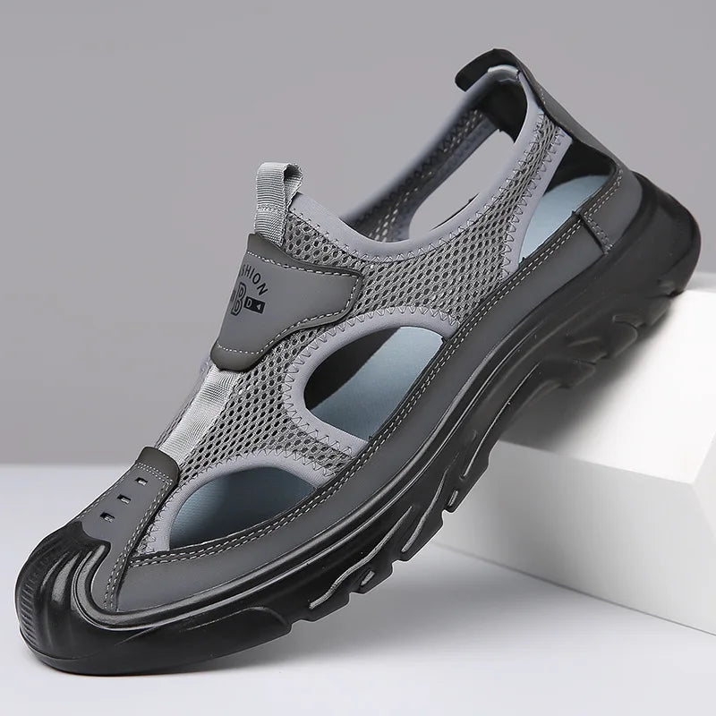 Andningsbara & stiliga mesh-sandaler för herrar – Leon