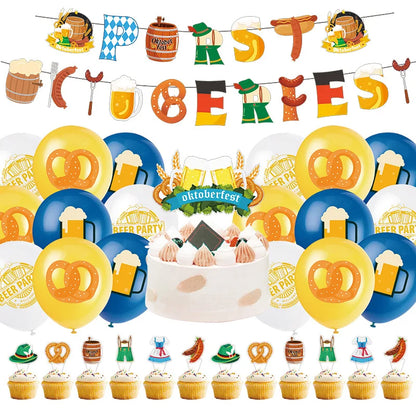 Dekorationsset för fest i oktoberfestdesign – WiesnFreude Oktoberfest 2026