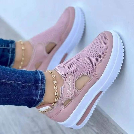 Damernas Andningsaktiva Mesh-Sneakers - Liana Höstupplaga