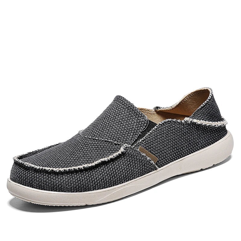 Lätta canvas-sneakers för herrar | Andningsbara höst-espadrillos - Niko