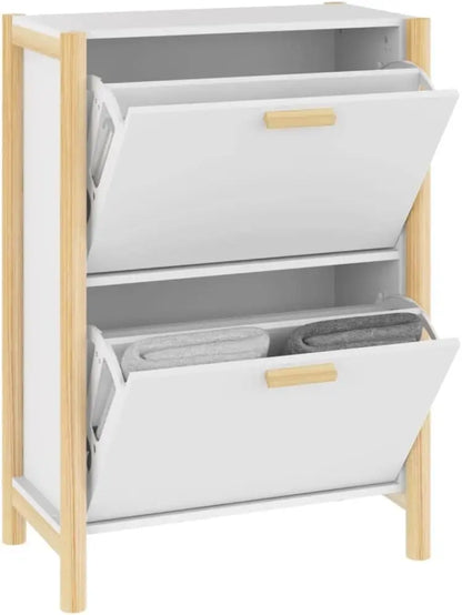 Smala skoskåp för hallen med dörrar 57,5 × 33 × 80 cm – TidyStep