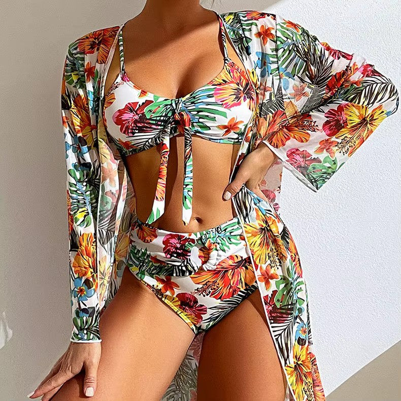 Bikini med hög midja och cover-up – Amira