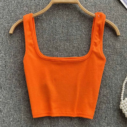 Rugglös Crop-Top i enfärgad färg – Zayra
