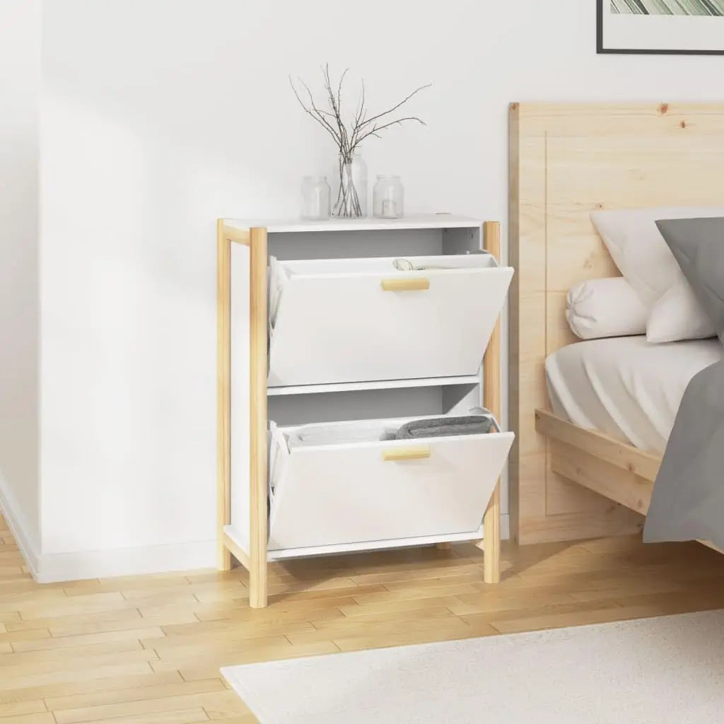 Smala skoskåp för hallen med dörrar 57,5 × 33 × 80 cm – TidyStep