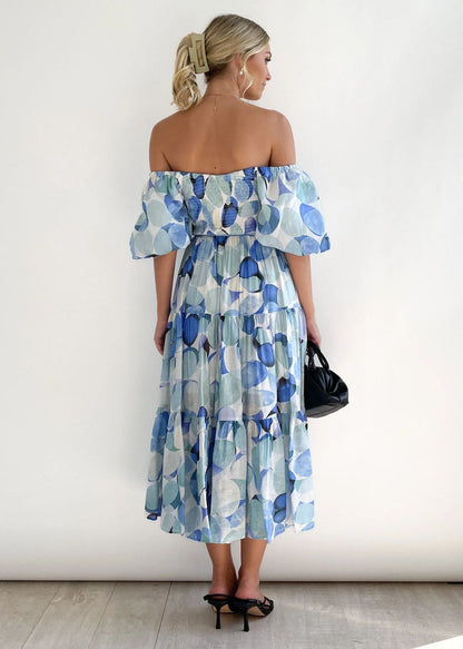 Off-shoulder midiklänning – Talia