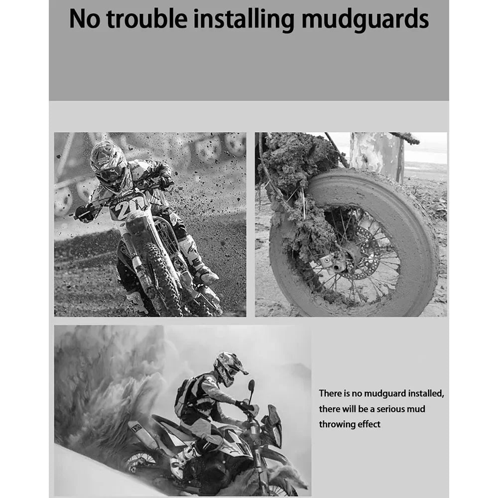 Universellt bakhjulsskydd för motorcykel med reflex – RoadGuard