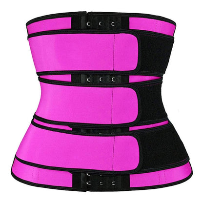Rosa Taillentrainer Korsett, verstellbar, Neopren, Fitness, Abnehmen, Bauchweg, Damen.
