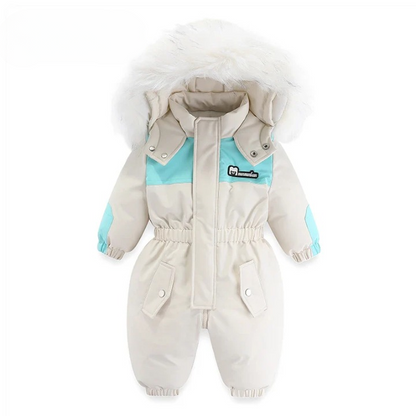 Baby-vinteroverall med huva, vattentät och varmfodrad – Mila Winterzauber Edition