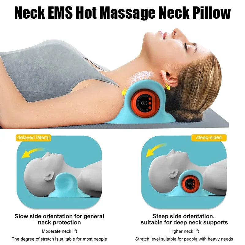 Elektrisk nack- och axelmassageapparat med traktionsstöd – Lyra