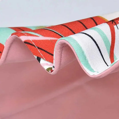 Vändbar solhatt i bomull med bred skärm (56–60 cm) – Liora